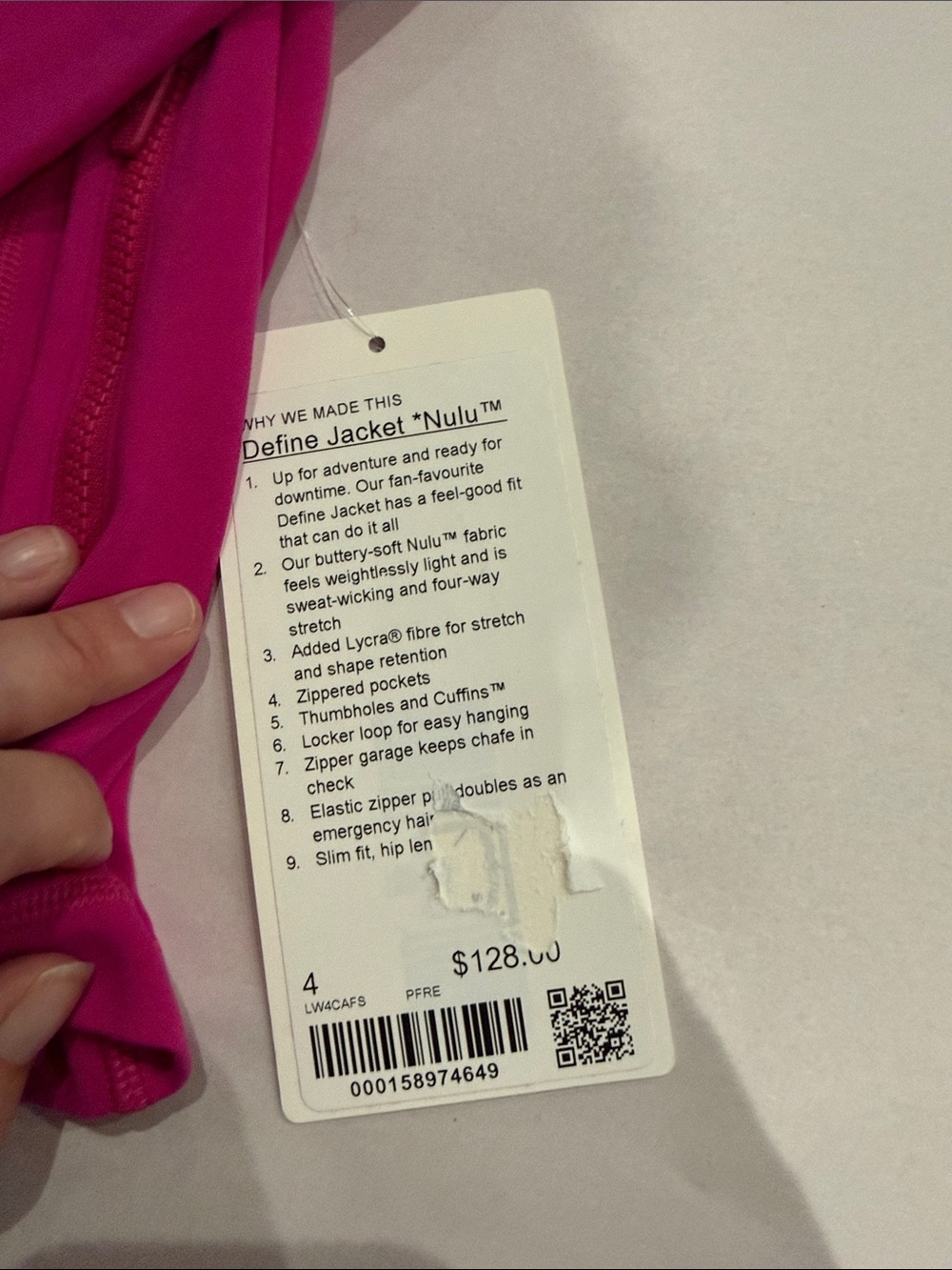 lululemon athletica Fuchsia Full-Zip Bomber Jacket - Picture 3 of 4